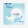 TENA ProSkin Comfort Einlage mit FeelDry Advanced Technologie, weiß dargestellt auf blauem Hintergrund, mit Hinweis auf 64 cm Länge.